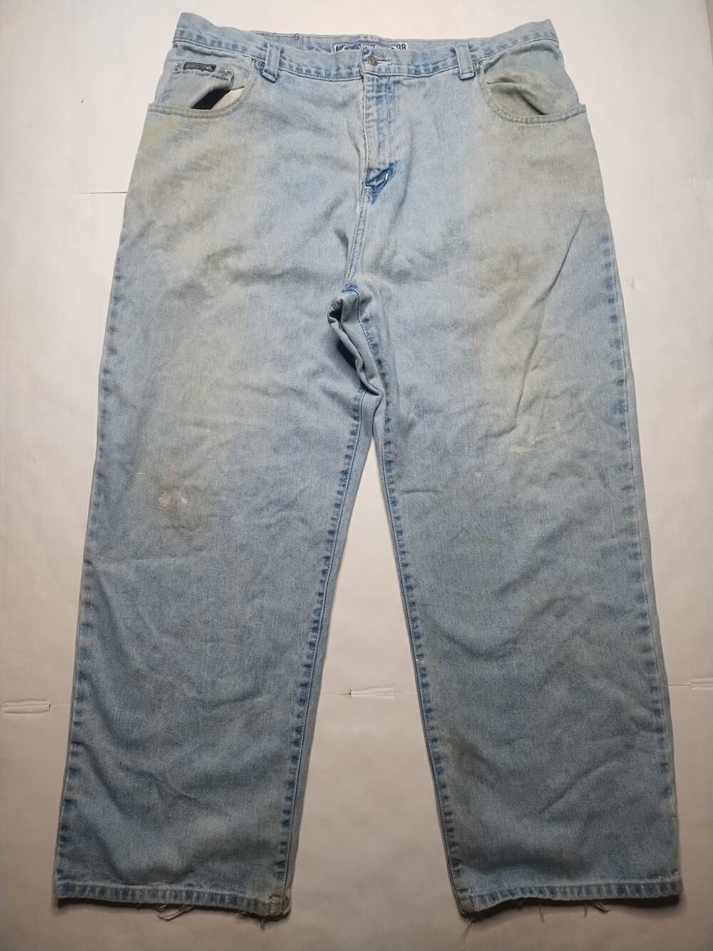 VTG 90s Quick Silver Salt Water Denim Jeans Mens Size 38 Baggy Wide-leg Surfer